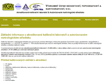 Tablet Screenshot of kalibrace.vugtk.cz